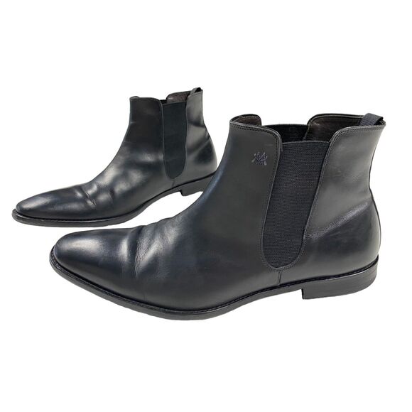 Mezlan Mens Size 11.5 M Ankle Boot Shoe Chelsea Black Leather - Picture 1 of 14